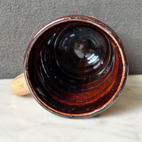 VIntage TIki Mug Paul Marshall Hawaiian Polynesian Light/Dark Brown Cup Barware - Picture 6 of 6